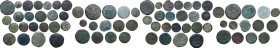 Roman Republic. Multiple lot of thirty-seven (37) AE Roman Republican coins. Many unclassified, others with collector's label.