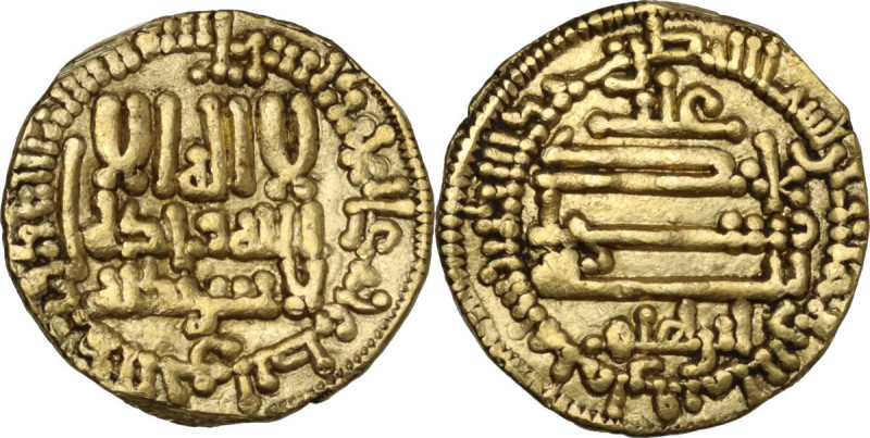 Aghlabids. AV Dinar. AV. 4.18 g. 18.00 mm. VF.