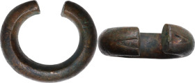 Africa. AE Proto-money bracelet, XIX-XX century. Dimensions: 87.5 x 73.5 mm. Cf. Fisher 1987, pp. 278-279. AE. 488.00 g. Heavy specimen.