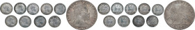 Ethiopia. Menelik II (1889-1913). Lot of ten (10) unclassified AR denominations. AR.