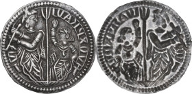 India. AR Silver Token, imitating the Venetian Zecchino, c. 16th/18th century. AR. 1.11 g. 24.00 mm. EF. India had cultural contacts with Italy, parti...