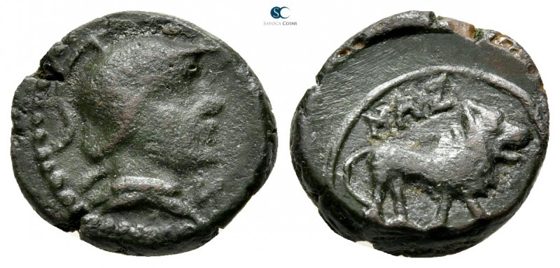 Gaul. Massalia after 49 BC. 
Bronze Æ

11 mm., 1,93 g.



very fine