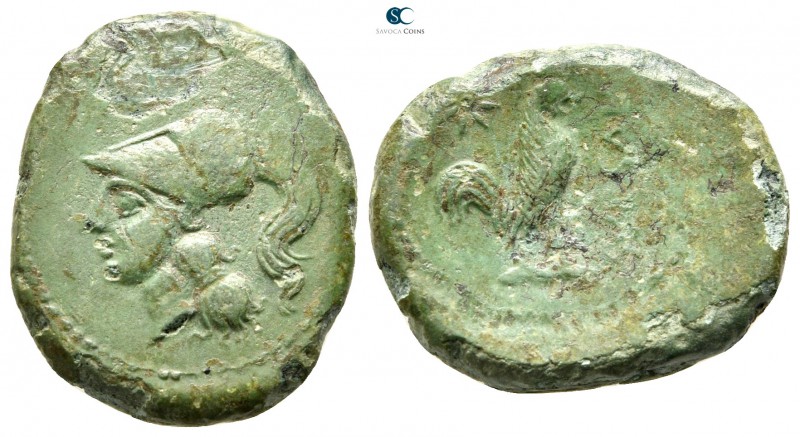 Campania. Suessa Aurunca after 268 BC. 
Litra Æ

20 mm., 5,46 g.



very ...