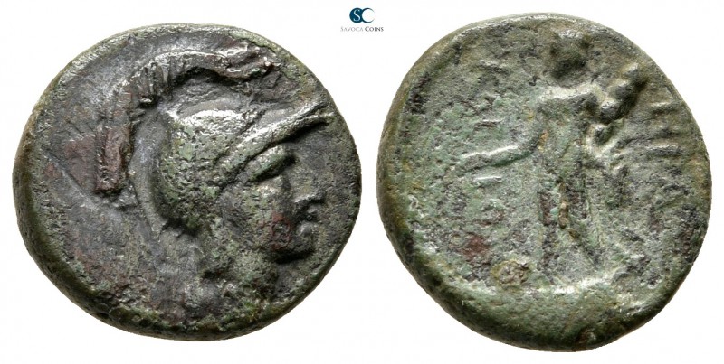Lucania. Herakleia 300-100 BC. 
Bronze Æ

14 mm., 2,16 g.



nearly very ...