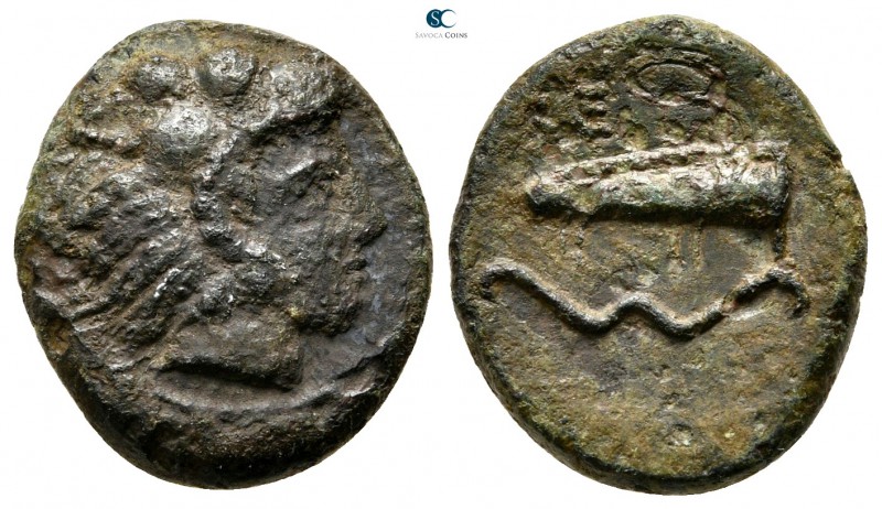 Sicily. Selinus 415 BC-AD 409. 
Hemilitron Æ

17 mm., 3,35 g.



very fin...