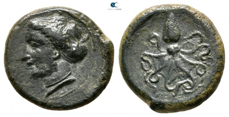 Sicily. Syracuse. Dionysios I 405-367 BC. 
Bronze Æ

14 mm., 2,51 g.



v...
