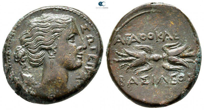 Sicily. Syracuse. Agathokles 317-289 BC. 
Bronze Æ

24 mm., 9,21 g.



ve...