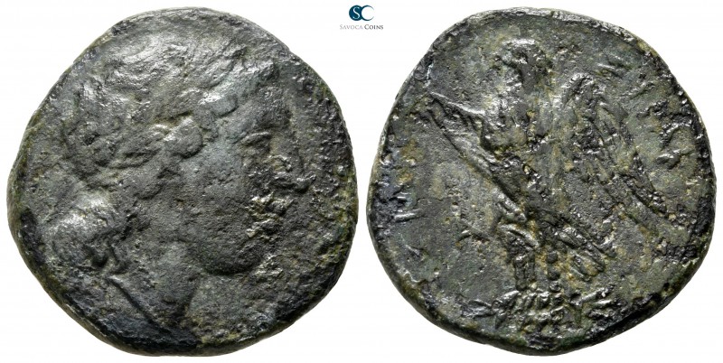 Sicily. Syracuse. Hiketas II 287-278 BC. 
Litra Æ

22 mm., 7,20 g.



nea...