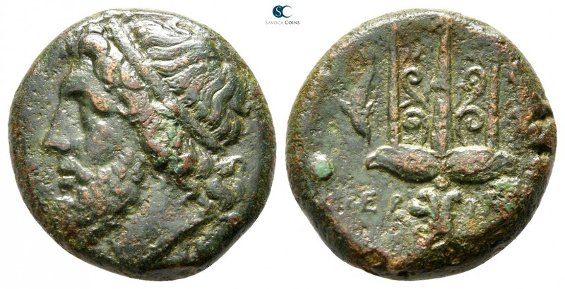 Sicily. Syracuse. Hieron II 275-215 BC. 
Bronze Æ

22 mm., 9,16 g.



ver...