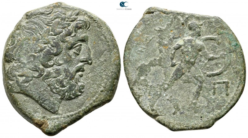 Sicily. The Mamertinoi circa 220-200 BC. 
Pentonkion Æ

26 mm., 10,02 g.

...
