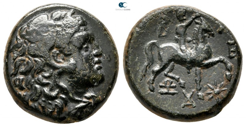 Kings of Macedon. Uncertain mint. Perseus 179-168 BC. 
Bronze Æ

18 mm., 6,36...