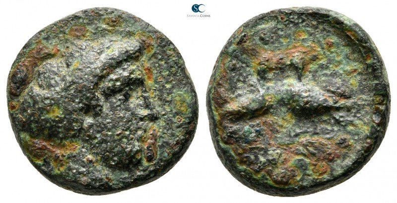 Macedon. Scione circa 400-350 BC. 
Bronze Æ

15 mm., 4,13 g.



nearly ve...