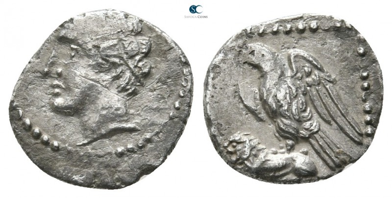 Cilicia. Uncertain mint 400-300 BC. 
Obol AR

11 mm., 0,68 g.



very fin...
