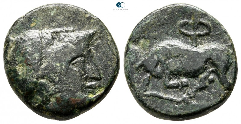 Phliasia. Phlious circa 350-325 BC. Ex BCD collection
Bronze Æ

15 mm., 3,19 ...