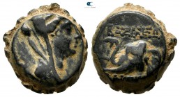 Seleukid Kingdom. Ake-Ptolemaïs mint. Antiochos IV Epiphanes 175-164 BC. Serrate Æ