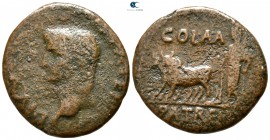 Achaea. Patrai. Divus Augustus AD 14. Ex BCD collection. Bronze Æ