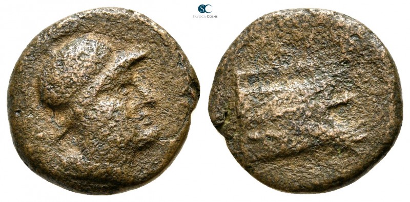 Anonymous 225-217 BC. Rome
Aes Grave Æ

14 mm., 2,64 g.