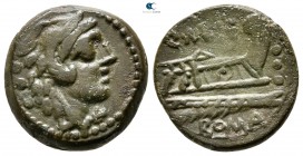 Q. Caecilius Metellus 130 BC. Rome. Quadrans Æ