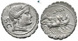 C. Naevius Balbus 79 BC. Rome. Serrate Denarius AR