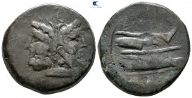 Cnaeus Pompeius Magnus (Pompey the Great). 45-44 BC. Eppius, legate. uncertain mint in Spain. As Æ