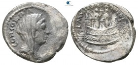 L. Mussidius Longus 42 BC. Rome. Denarius AR