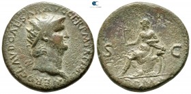 Nero AD 54-68. Rome. Dupondius Æ