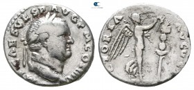Vespasian AD 69-79. Rome. Denarius Æ