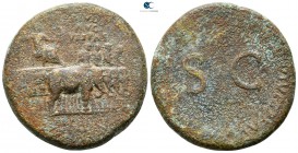 Divus Vespasianus Died AD 79. Rome. Sestertius Æ