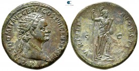 Domitian AD 81-96. Rome. Dupondius Æ