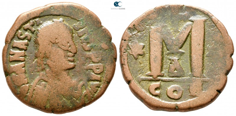 Anastasius I AD 491-518. Constantinople
Follis Æ

33 mm., 16,65 g.



ver...