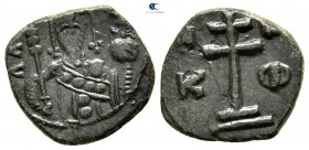 Alexius I Comnenus AD 1081-1118. Uncertain mint. Tetarteron Æ