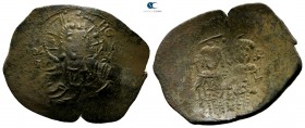 Alexius III Angelus-Comnenus AD 1195-1203. Constantinople. Trachy AE