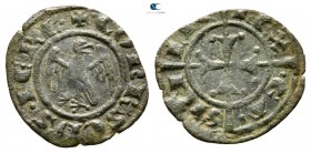 Conrad II (Conradin) AD 1254-1258. Kingdom of Sicily, Messina. Denaro BI