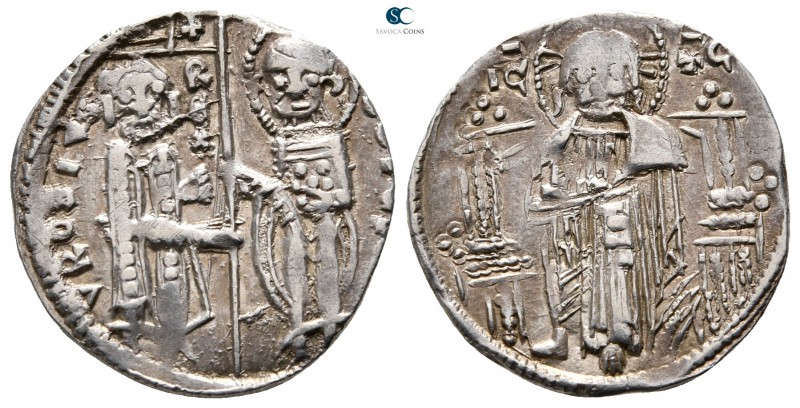 Stefan Uroš IV Dušan AD 1345-1355. 
Groš AR

20 mm., 2,04 g.



very fine...