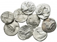 Lot of ca. 9 greek silver tetrobols / SOLD AS SEEN, NO RETURN!<br><br>nearly very fine<br><br>