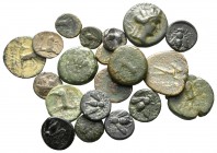 Lot of ca. 21 greek bronze coins / SOLD AS SEEN, NO RETURN!<br><br>very fine<br><br>
