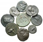 Lot of ca. 9 roman provincial bronze coins / SOLD AS SEEN, NO RETURN!<br><br>nearly very fine<br><br>