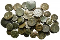 Lot of ca. 50 ancient bronze coins / SOLD AS SEEN, NO RETURN!
<br><br>fine<br><br>