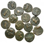 Lot of ca. 15 greek bronze coins / SOLD AS SEEN, NO RETURN!
<br><br>very fine<br><br>