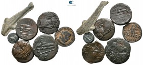 Lot of ca. 7 ancient bronze coins / SOLD AS SEEN, NO RETURN!<br><br>very fine<br><br>