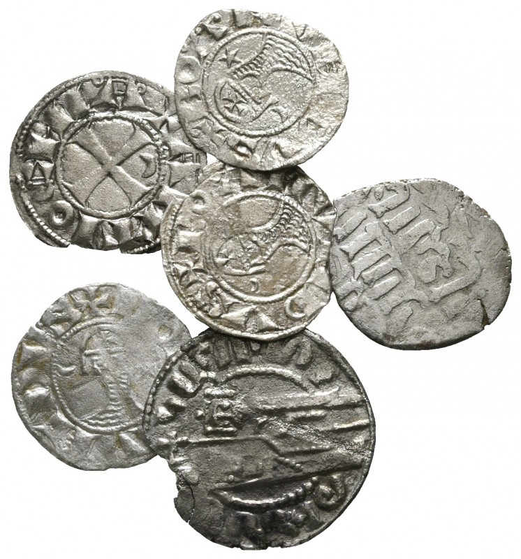 Lot of ca. 6 medieval silver coins / SOLD AS SEEN, NO RETURN! 

very fine