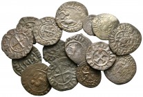 Lot of ca. 15 medieval bronze coins / SOLD AS SEEN, NO RETURN!
<br><br>nearly very fine<br><br>
