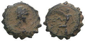 Seleucid Kingdom. Antiochos IV. Epiphanes. (175-164 BC). Bronze Æ. Antioch. artificial sandpatina.Repatinated. Weight 2,02 gr - Diameter 13 mm