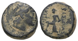 Seleucid Kingdom. Seleukos III. Keraunos. (226-223 BC). Bronze Æ. Antioch. artificial sandpatina. Weight 2,99 gr - Diameter 12 mm