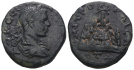 Elagabalus. (218-222 AD) Æ Bronze. Cappadocia. Caesarea. Obv: laureate bust of Elagabalus right. Rev: Mount Argaeus. Weight 13,08 gr - Diameter 24 mm