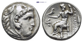 Kingdom of Macedon, Philip III Arrhidaios AR Drachm. (16mm, 4.2 g) Struck under Menander or Kleitos, in the name and types of Alexander III. Magnesia ...