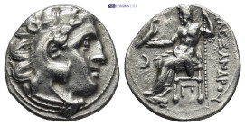 Kings of Macedon, Antigonos I Monophthalmos (Strategos of Asia, 320-306/5 BC, or king, 306/5-301 BC). AR Drachm (18mm, 4.2g). In the name and types of...