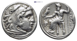 KINGS of MACEDON. Philip III Arrhidaios. (323-317 BC). AR Drachm. (16mm,4.3 g) Magnesia on the Maeander. In the name of Alexander III. Struck under Me...
