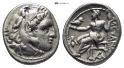 KINGS of MACEDON. Philip III Arrhidaios. 323-317 BC. AR Drachm (16mm, 4.22 g). In the types of Alexander III. Sardes mint. Struck under Menander or Kl...
