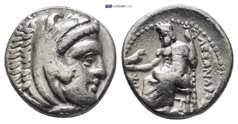 Kingdom of Macedon. Alexander III AR Drachm. (16mm, 4.2 g) Sardis c. 323-319. He...